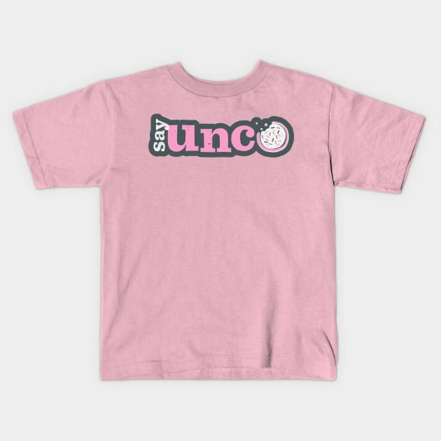 say unco Kids T-Shirt by Unconventional Cookies